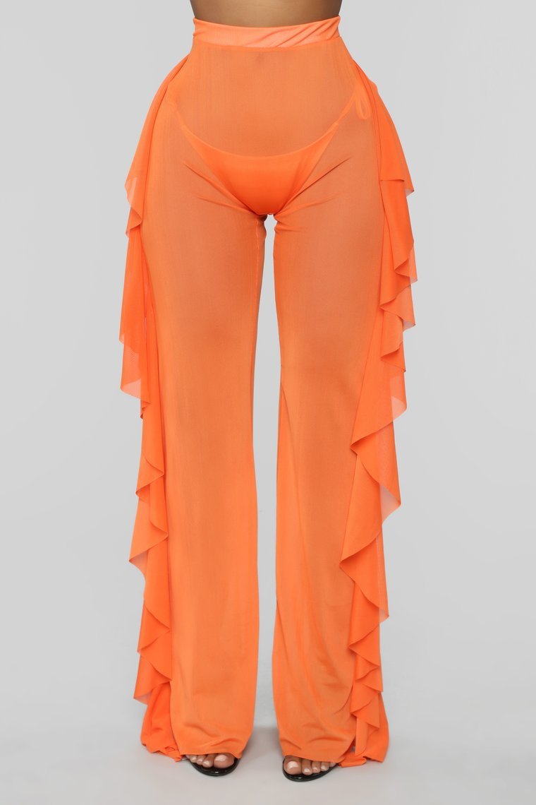 Vacation ruffle trousers