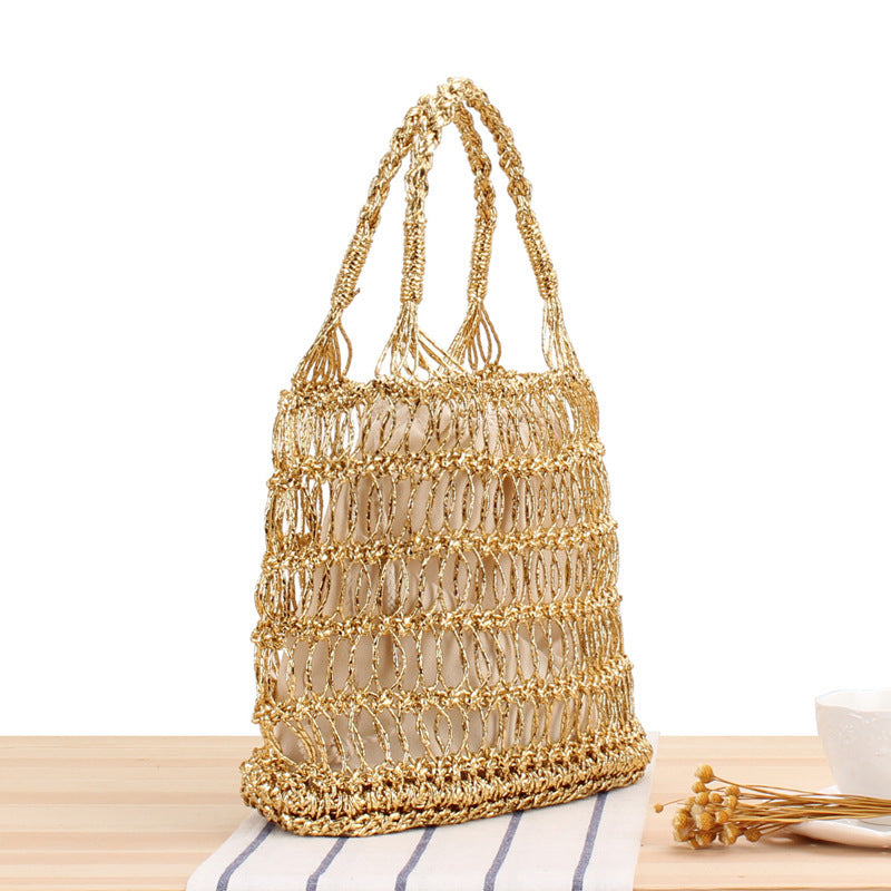 Vacation Beach Portable Straw Bag