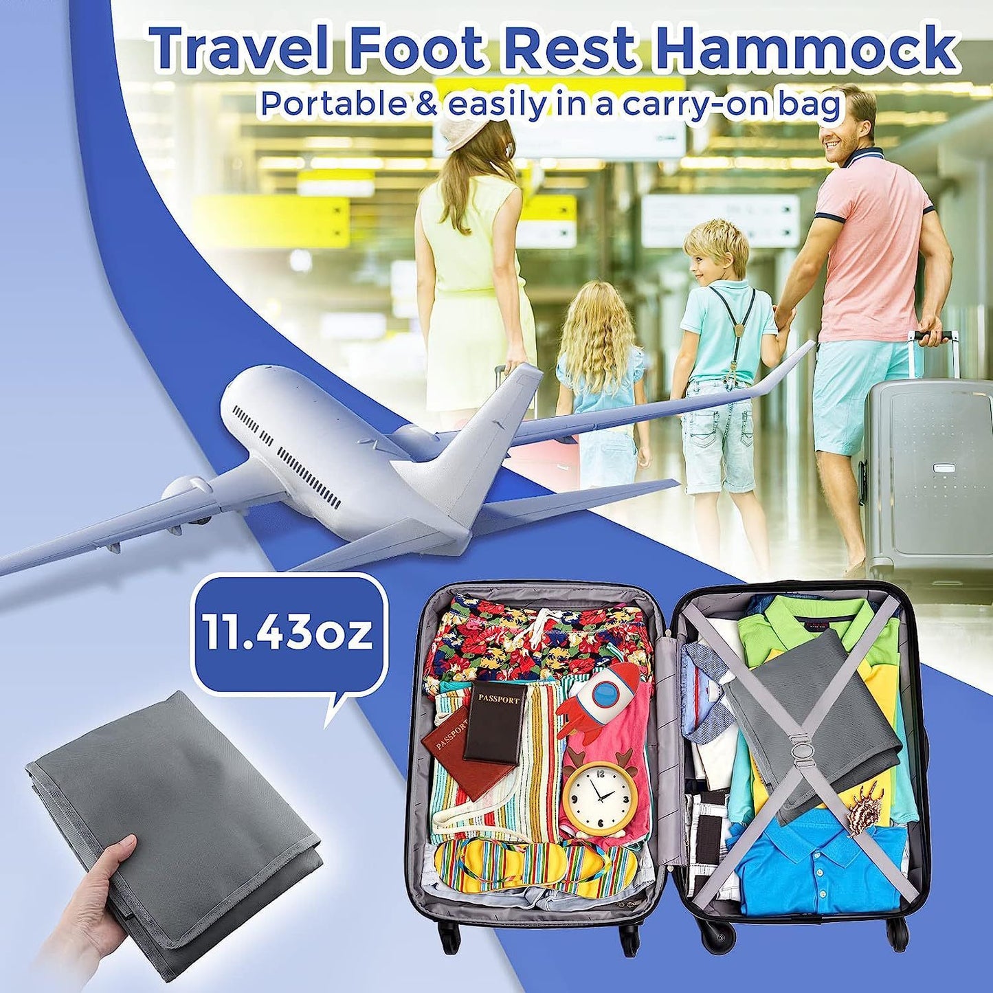 Portable Children's Travel Plane Seat Extender