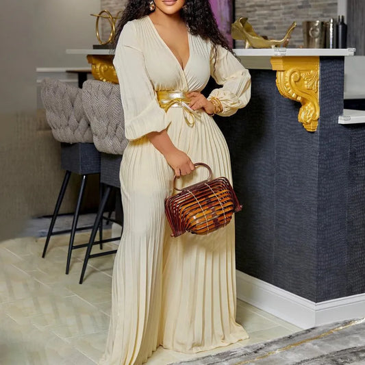 Golden Hour Pleated Jumpsuit